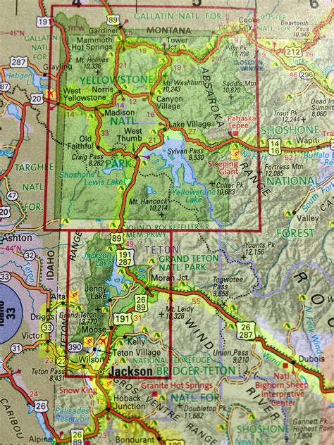 A Hysterical Map Of Yellowstone Park And The Jackson Hole Slightly