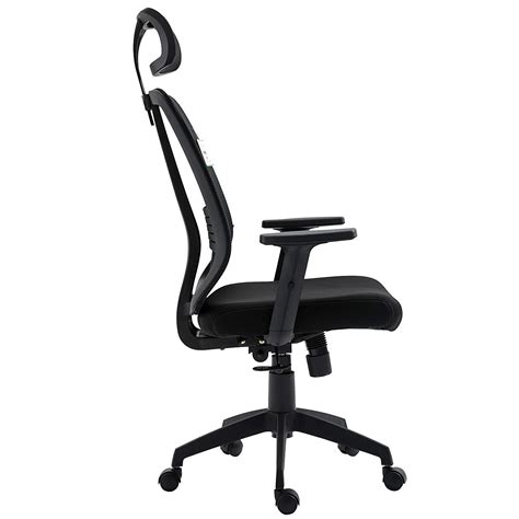 Black Mesh High Back Executive Office Chair Swivel Desk Chair With Syn