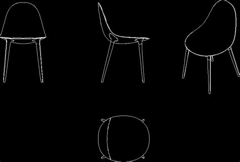 Eames Chair Cad Block Chairs Cad Block Free Drawings Download