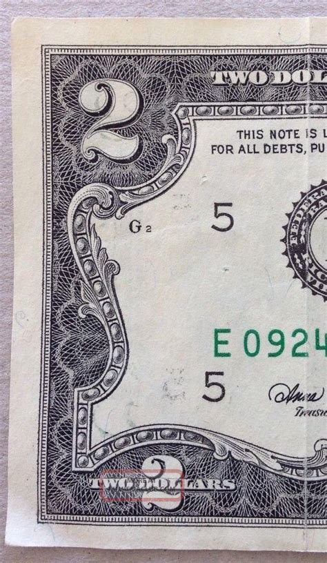 Dollar Bills Rare Printing Errors Circulated