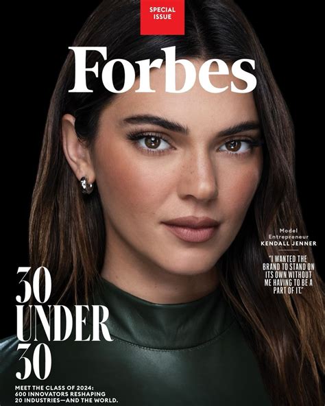 Kendall Jenner Forbes 30 Under 30 2024 November 2023 • Celebmafia