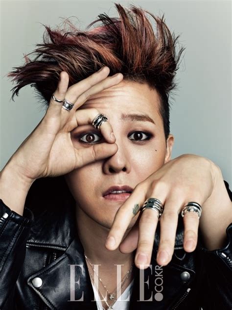 He is a member of the korean pop boy group bigbang. G-Dragon in Elle Korea's February 2014 Issue : Photos ...