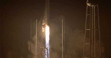 In Dramatic Return To Flight Antares Rocket Delivers Cbs News