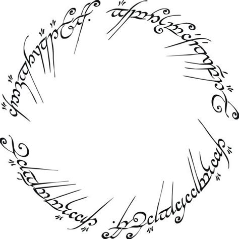 Lord Of The Rings The One Ring Decorative By Creativestencils Lord Of
