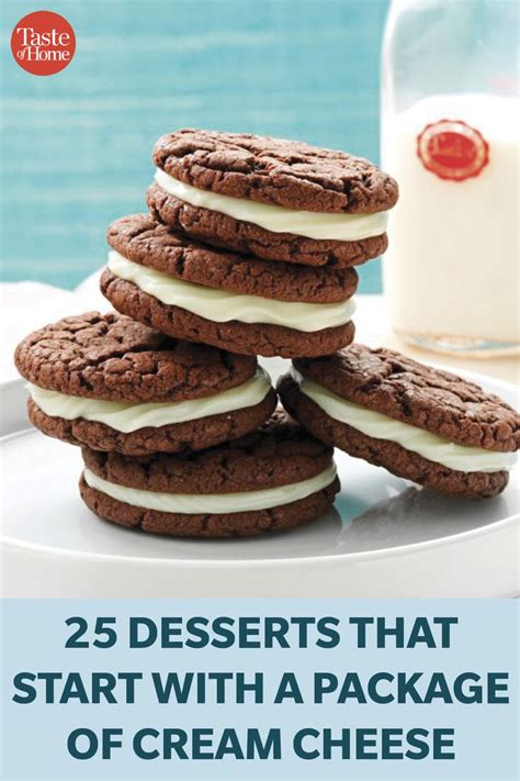 Desserts That Start With A Package Of Cream Cheese Chocolate Cookie Recipes Delicious