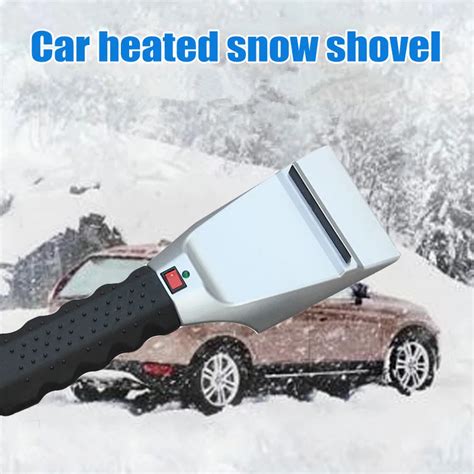 Electric Heated Car Snow Shovel Scraper Cigarette Lighter 12v Removal