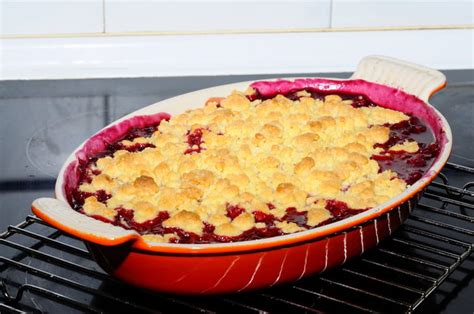 Recette Crumble de fruits rouges Crumble