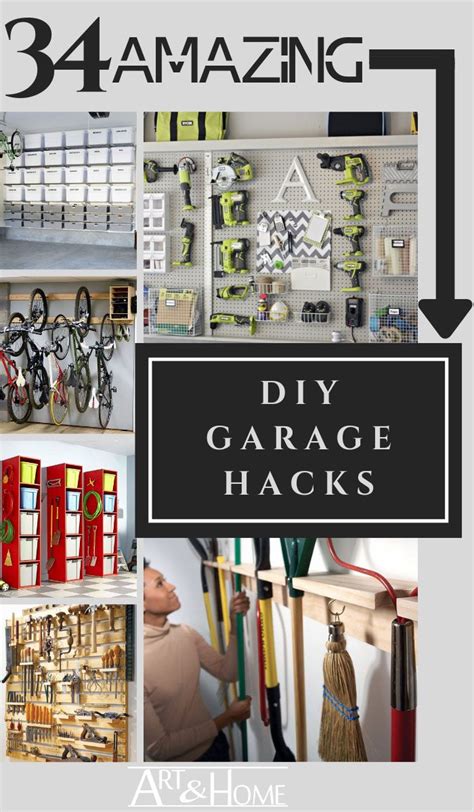 34 Diy Garage Organization Hacks Cleaning And Organization Art And Home