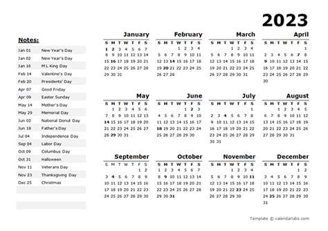 Us Market Holiday Calendar 2023