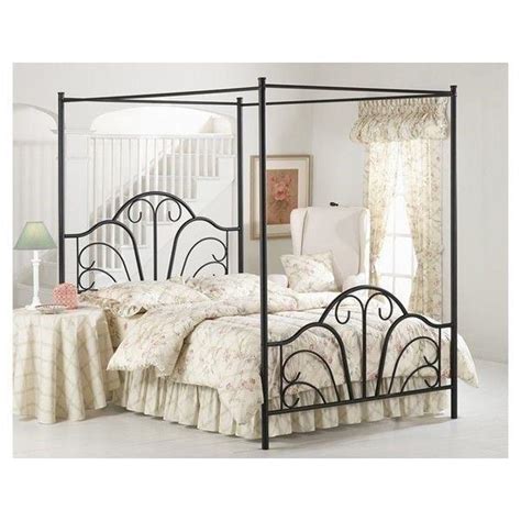 Save $69.91 (15%) sale $396.16. Full Queen King Size Black Metal Canopy Bed Frame Scroll ...