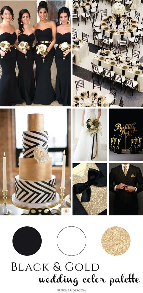 Black And Gold Wedding Inspiration Burgh Brides