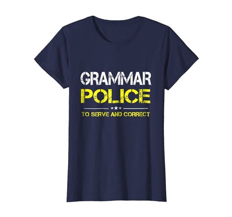 Grammar Police Women And Kids Funny Costume Idea T Shirt Police Women