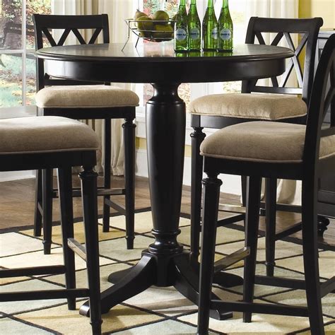 Camden Dark Round Counter Height Table By American Drew Bar Height Dining Table Pub