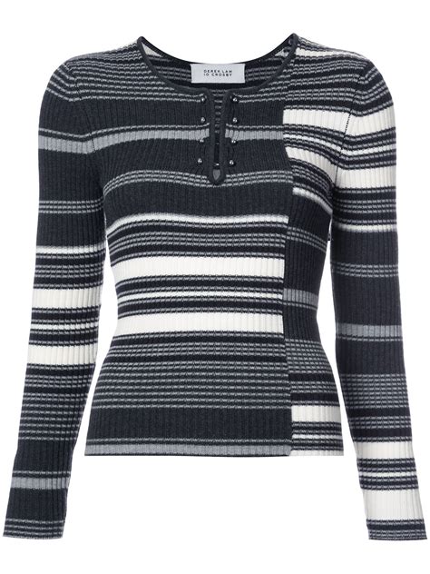 Derek Lam 10 Crosby Striped Rib Knit Sweater Farfetch