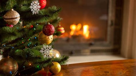 Christmas Tree Fireplace Wallpapers Wallpaper Cave