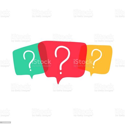 Message Box With Question Mark Cartoon Chat Icon Hand Drawn Request