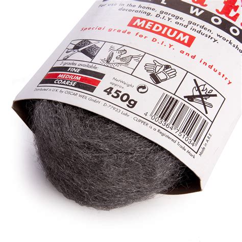 Clipper Abww2 Steel Wool Medium Grade 450g Toolstop