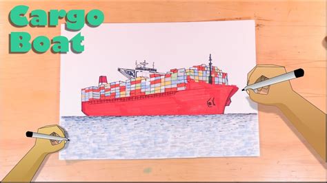 Cargo Ship Drawing