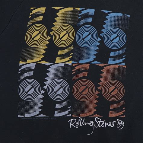 1989 Rolling Stones Steel Wheels Tour Sweatshirtn N N Wyco Vintage