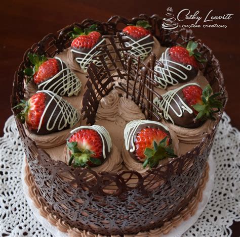 8 Custom Cakes With Strawberries Photo Cupcake Wedding Cakes Fruit
