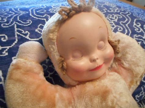 1940s Knickerbocker Sleepy Head Doll With Zipper Pouch Etsy