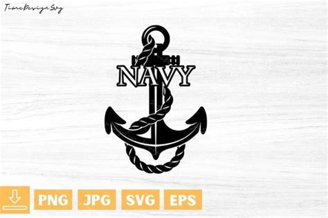 Us Navy Anchor Svg Us Navy Svg Usn Svg Us Navy Logo