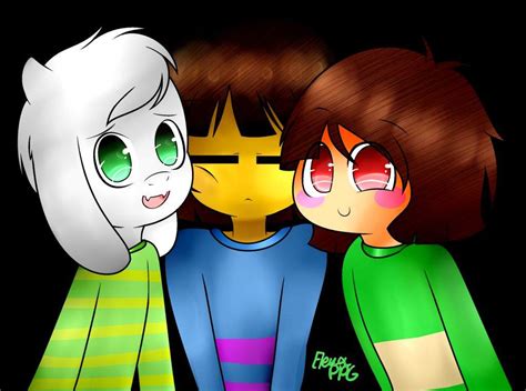 Asrielchara And Frisk Wiki Undertale Amino