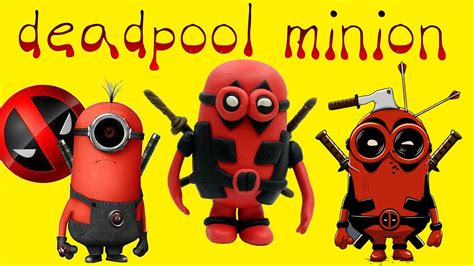 How To Make Deadpool Minion Play Doh Toy Air Dry Clay Disney Marvel
