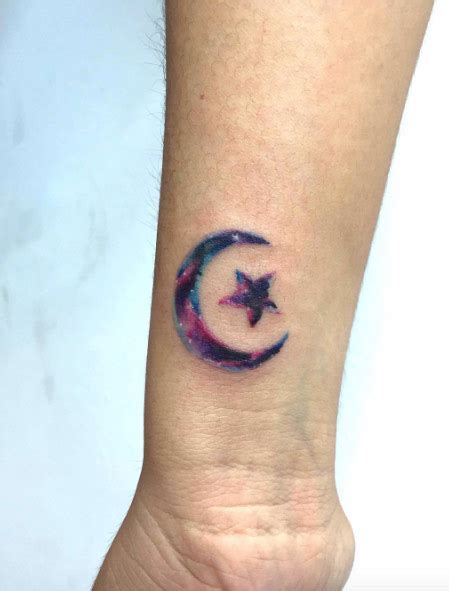 A star and moon tattoo has a powerful meaning associated with it. 48 Magnificent Moon Tattoo Designs & Ideas - TattooBlend