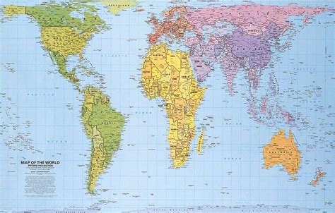 True Map Of World