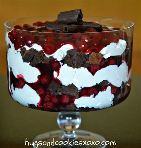 black forest trifle hugs and cookies xoxo