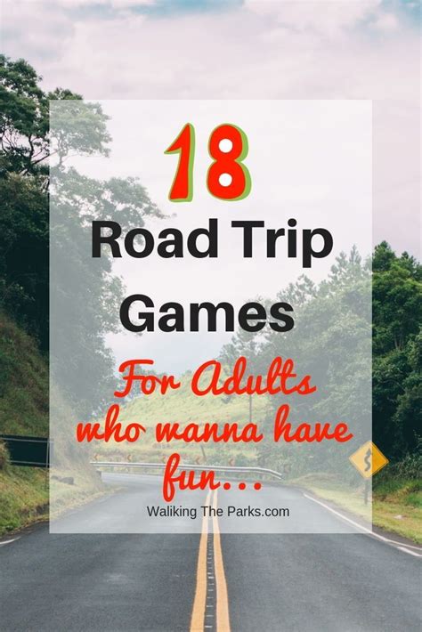 best travel games for adults road trip boredom busters walking the parks in 2020 road trip