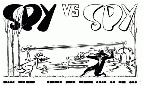 Spy Vs Spy Lapel Pins Button Comic Book Cartoon Illustration Black And