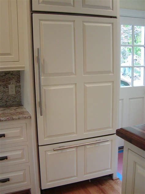 How to diy kitchen cabinets complete kitchen remodel pt1. refrigerator wooden panel | Refrigerator Door Panels — 336 ...