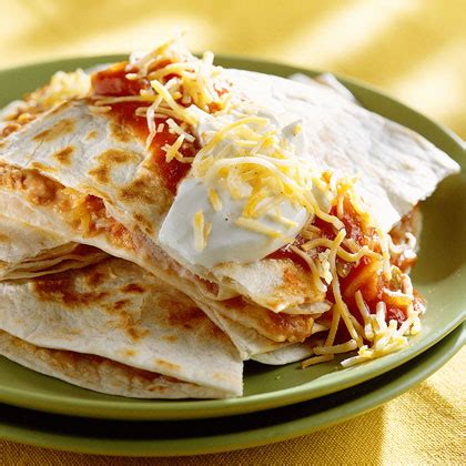 3slide the quesadilla from the pan onto a cutting board and cut into wedges. Easy Quesadillas Recipe | MyRecipes