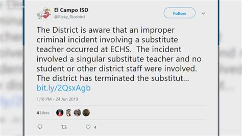 El Campo Isd Substitute Teacher Fired Accused Of Filming Porn In Classroom