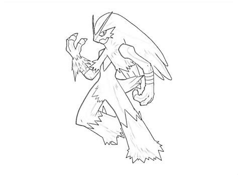 Awesome Blaziken Coloring Page Free Printable Coloring Pages For Kids
