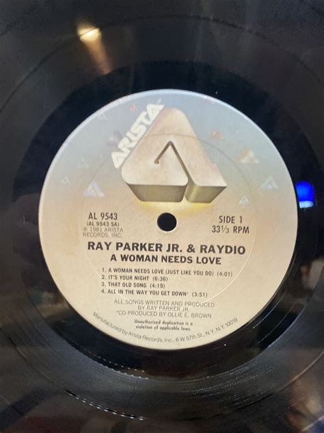 Ray Parker Jr And Raydio A Women Needs Love 1981 Arista Al 9543