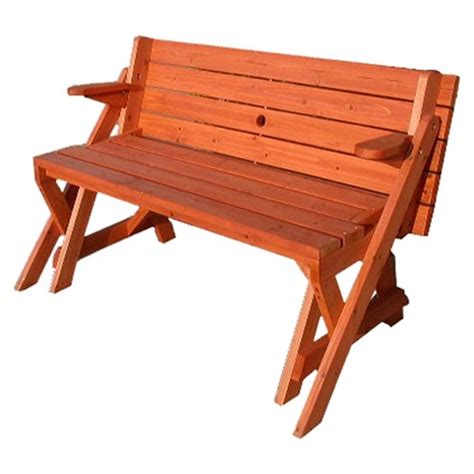 Two In One Convertible Bench And Picnic Table