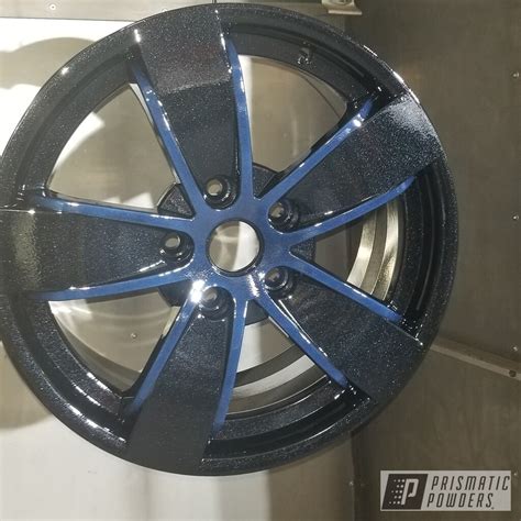 Two Tone Rims Coated With Pearl Black And Midnight Blue Cast