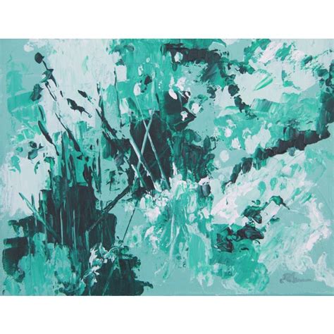 Mint Green Abstract Painting Chairish