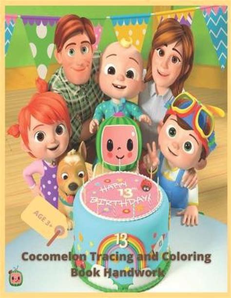 Cocomelon Tracing And Coloring Book Handwork Tracing Coloring