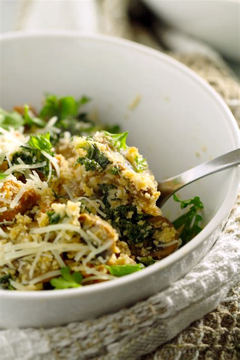 Check spelling or type a new query. Cheesy Cauliflower "Couscous" with Mushrooms, Kale & Chorizo