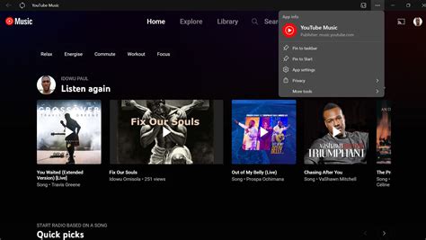 How To Install Youtube Music On Your Pc From The Browser