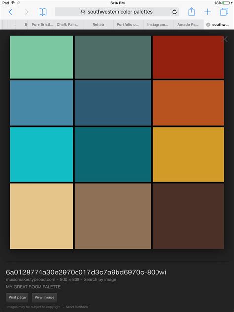 Southwestern Color Palette Southwestern Color Palette Western Color