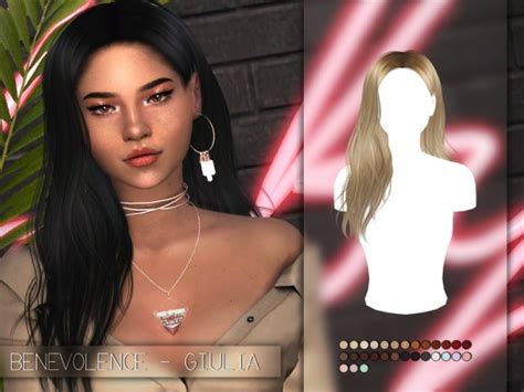 Sims 4 Hairs The Sims Resource Giulia Hair Alpha Edit By Benevolence C