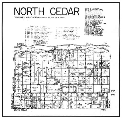 1983 Saunders County History Cedar Precinct