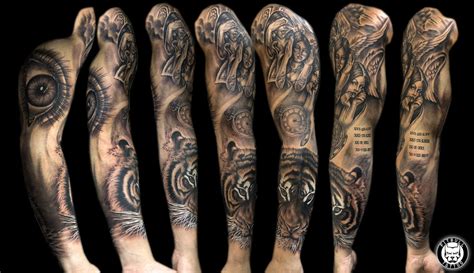 Full Sleeve Realistic Tattoo Full Sleeve Realistic