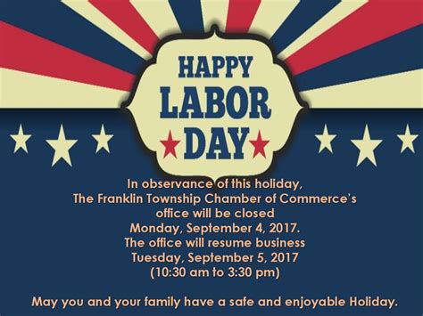 Office Closed Labor Day 09 04 2017 Chamber Of Commerce