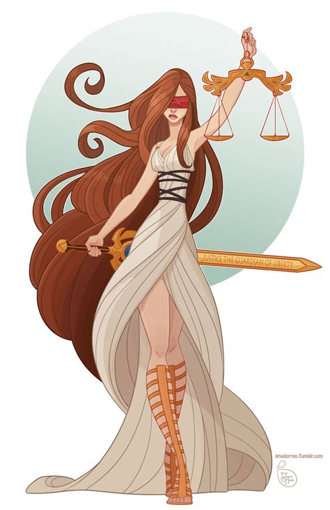 Commission Lady Of Justice By Meomai On Deviantart Mythology Art
